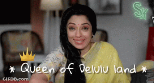 Woman In Yellow Saree Queen Of Delu Land GIF