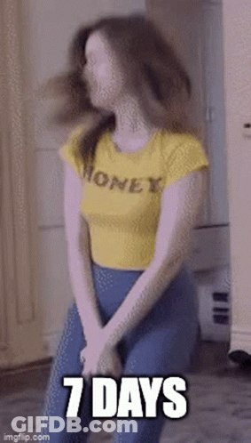 Woman In Yellow Shirt Saying Honey Dancing GIF
