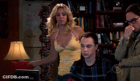 Woman In Yellow Top Standing Next To Man GIF