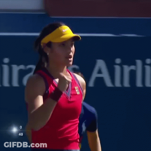 Woman In Yellow Visor Saying Lets Go GIF