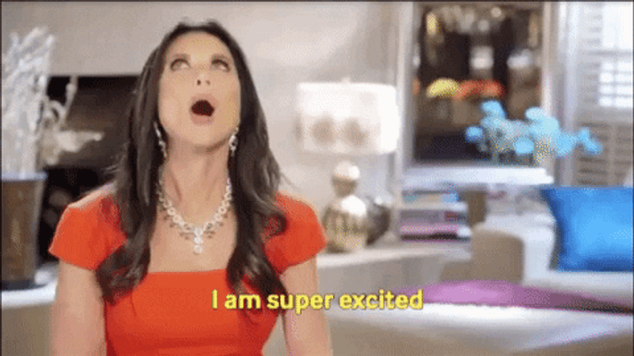 Woman Interview Says I'm Super Excited Meme GIF