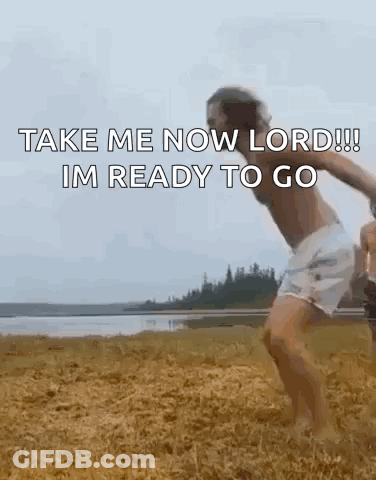 Woman Jumping With Take Me Now Lord GIF