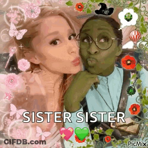 Woman Kissing Another Woman Sister Sister GIF