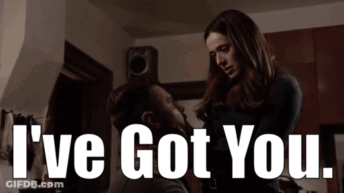 Woman Kissing Man With I Got You GIF