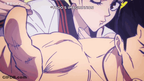 Woman Kissing Man With Todo Imagination GIF