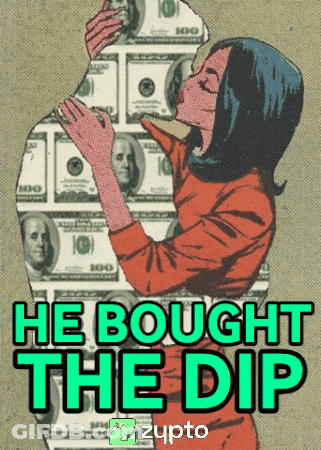 Woman Kissing Pile Of 100 Dollar Bills He Bought The Dip GIF