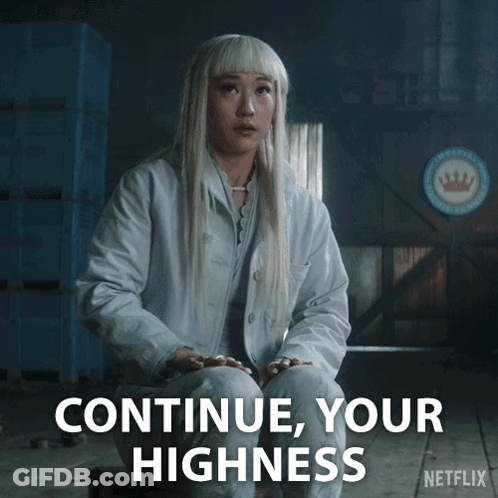 Woman Kneeling Continue Your Highness GIF
