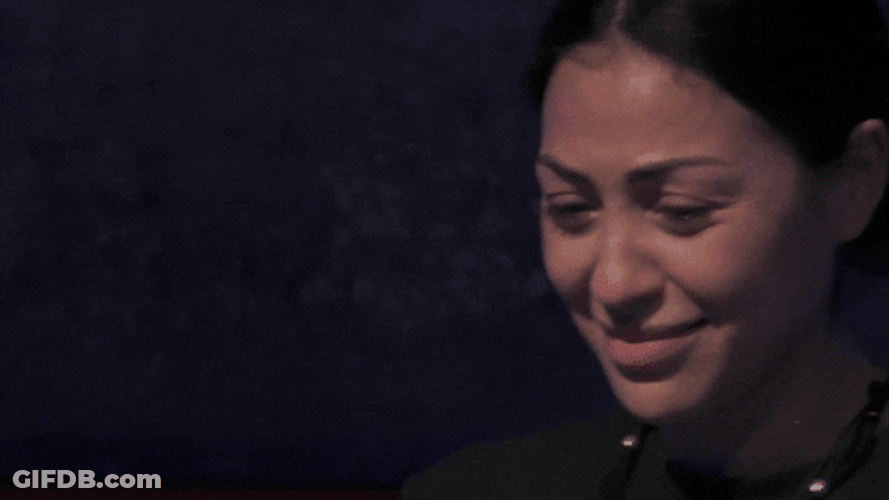 Woman  Laugh Cry Reaction GIF