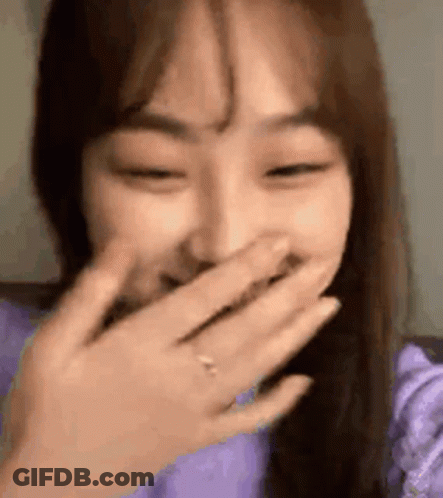 Woman Laughing Hand Over Mouth GIF
