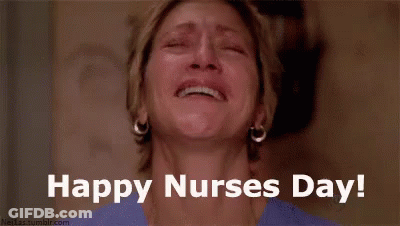 Woman Laughing Happy Nurses Day GIF