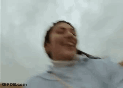 Woman Laughing Making Funny Face Blurry GIF