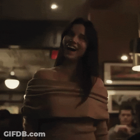 Woman Laughing Saying Don't Do That GIF