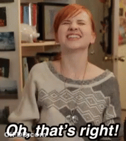 Woman Laughing Saying Oh That's Right GIF