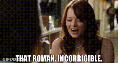 Woman Laughing Saying That Roman Incorrigible GIF