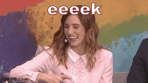 Woman Laughing With Eeeek GIF