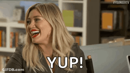 Woman Laughing Yup GIF
