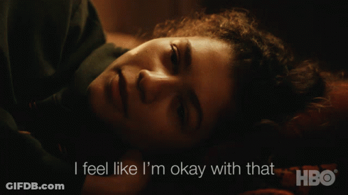 Woman Laying Down I Feel Like I'm Okay With That GIF
