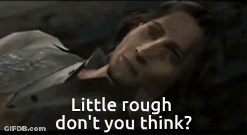 Woman Laying Down Saying Little Rough Don't You Think GIF