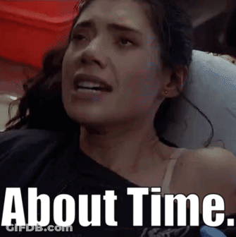 Woman Laying In Ambulance Saying About Time GIF