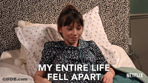 Woman Laying In Bed My Entire Life Fell Apart GIF