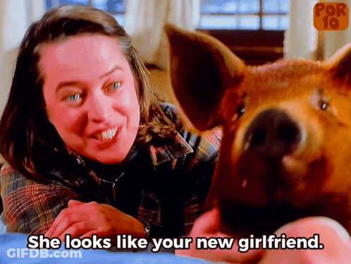 Woman Laying Next To Dog Saying She Looks Like Your New Girlfriend GIF