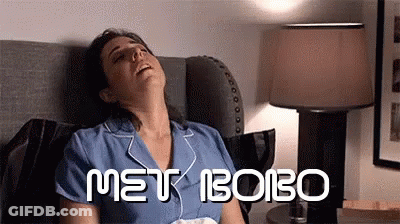 Woman Laying On Bed Eyes Closed Met Bobo GIF