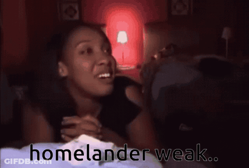 Woman Laying On Bed Homelander Weak GIF