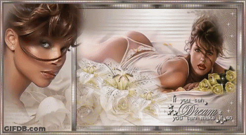 Woman Laying On Bed If You Can Dream It You Can Make It So GIF