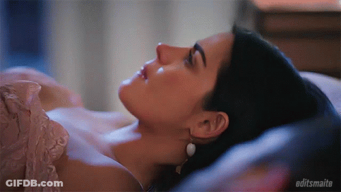 Woman Laying On Bed With Editsmaita GIF