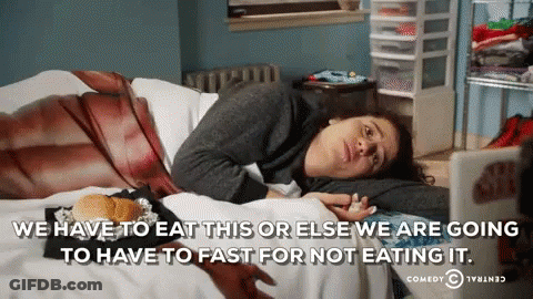 Woman Laying On Bed With Laptop Comedy Central Quote GIF