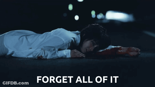 Woman Laying On Ground Saying Forget All Of It GIF