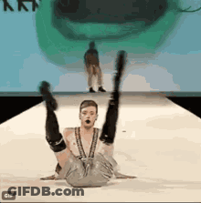 Woman Laying With Legs Up GIF
