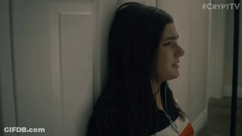 Woman Leaning Against Wall #Crypttv GIF