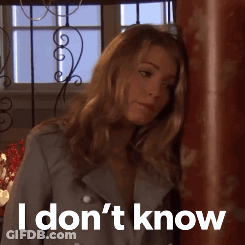 Woman Leaning Against Wall Saying I Don't Know GIF