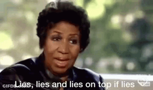 Woman Lies Lies Lies On Top If Lies GIF
