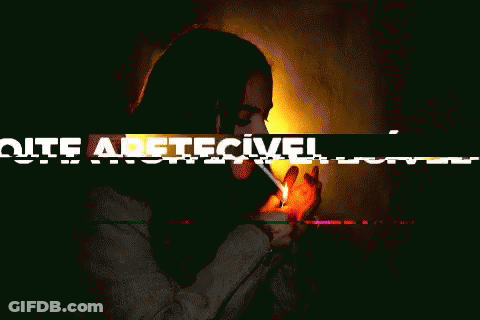 Woman Lighting Cigarette Uma Noite Apetecivel GIF