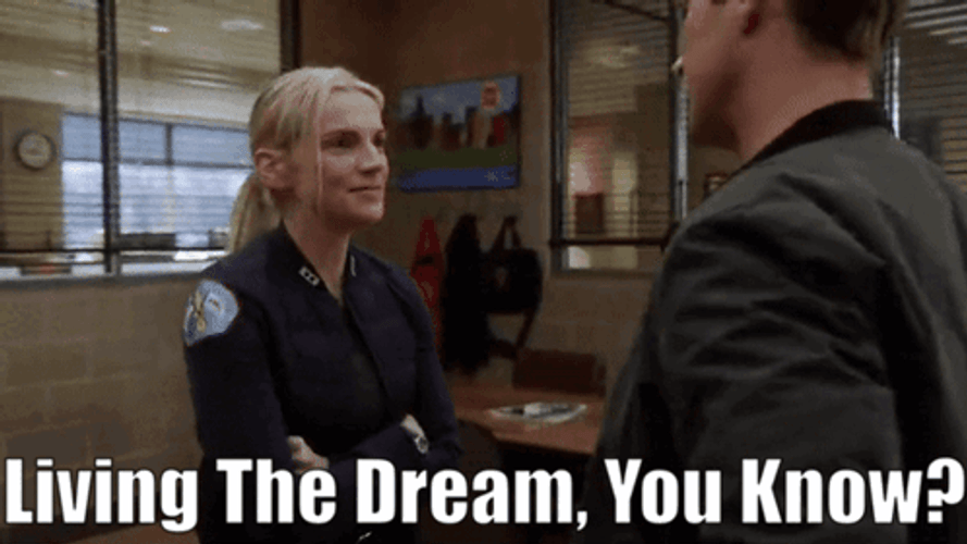 Woman Living The Dream GIF