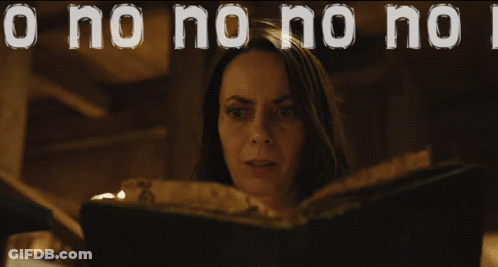 Woman Looking At Book Saying O No No No No GIF