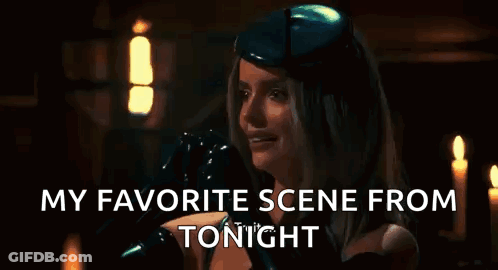 Woman Looking At Something Saying My Favorite Scene From Tonight GIF
