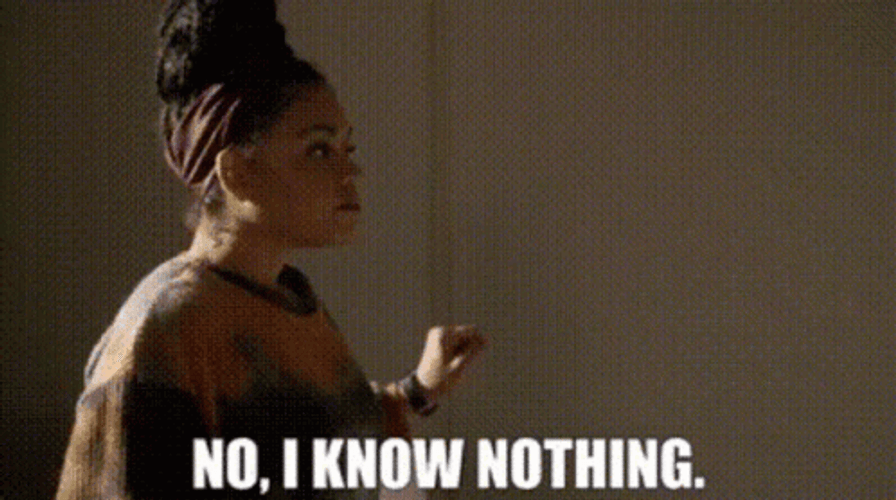 Woman Looking Away I Know Nothing GIF
