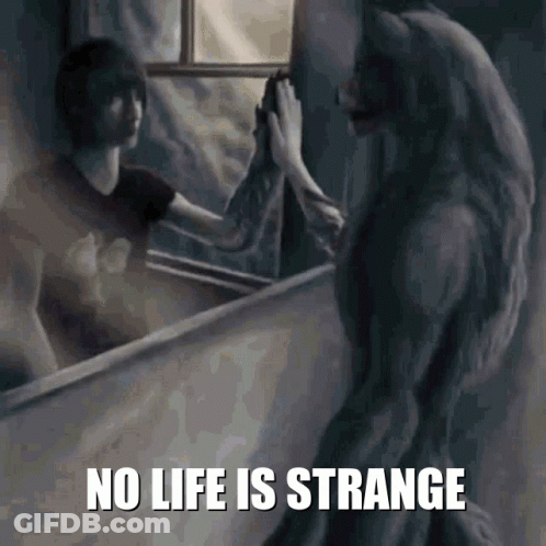 Woman Looking In Mirror No Life Is Strange GIF