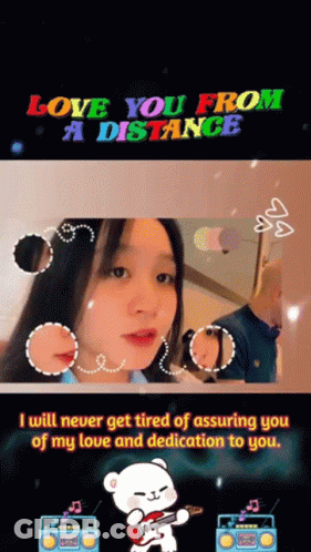 Woman Love You From A Distance GIF
