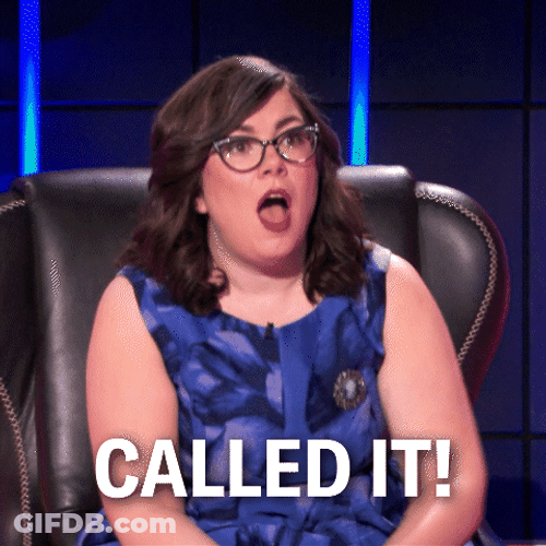 Woman Luckily Called It GIF