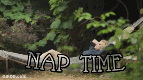 Woman Lying In Hammock Nap Time GIF