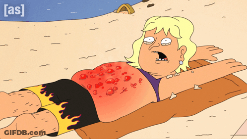 Woman Lying On Beach With [ As ] Letters GIF