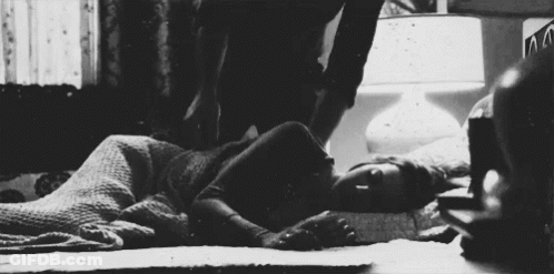 Woman Lying On Bed GIF