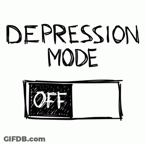 Woman Lying On Bed Holding Cup With Depression GIF