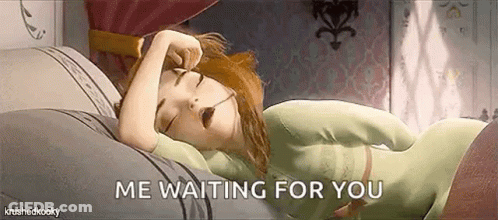 Woman Lying On Bed Waiting For You GIF