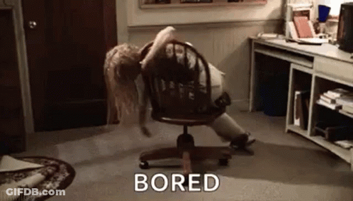Woman Lying On Chair Bored GIF
