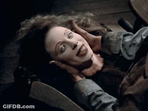 Woman Lying On Ground With Hello GIF